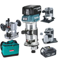 MAKITA DRT50RFEX3 Masina de frezat brushless, cu 2 acumulatori Li-Ion, 18V, 3Ah