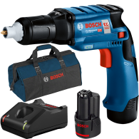 BOSCH  GTB 12V-11 Masina de gaurit si insurubat brushless cu 2 acumulatori Li-Ion, 2Ah, 11Nm + Incarcator rapid de 4Ah GAL12V-40