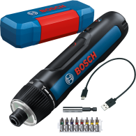 BOSCH GO 3 Surubelnita cu acumulator incorporat 3.6V, 5Nm + Set 8 biti + Caseta