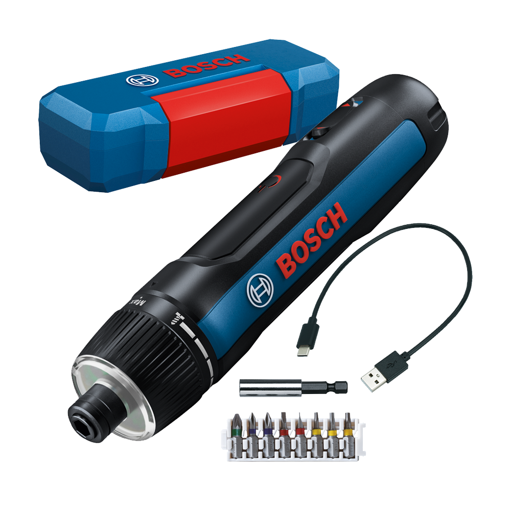 BOSCH GO 3 Surubelnita cu acumulator incorporat 3.6V, 5Nm + Set 8 biti + Caseta