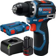 BOSCH GSR 12V-32 Masina de gaurit si insurubat brushless cu 2 acumulatori Li-Ion, 2Ah, 32Nm + Valiza L-BOXX