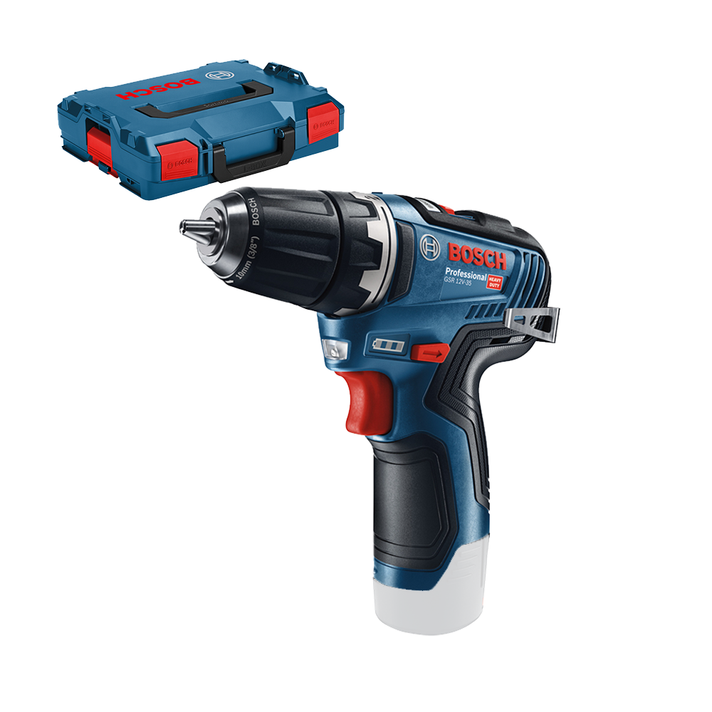 BOSCH GSR 12V-35 (SOLO) Masina de gaurit si insurubat brushless Li-Ion, 35Nm + L-BOXX, fara acumulator in set