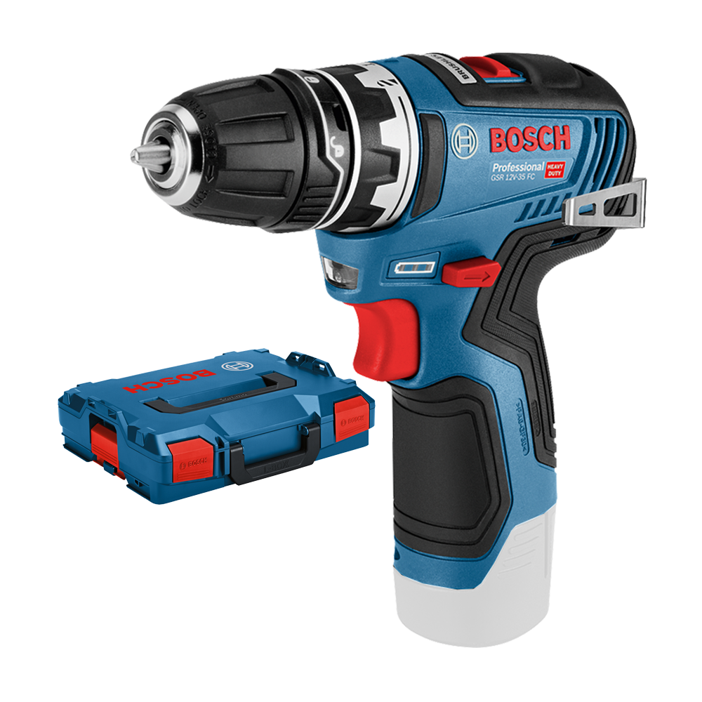 BOSCH GSR 12V-35 FC (SOLO) Masina de gaurit si insurubat Li-Ion, 35Nm + L-BOXX, fara acumulator in set