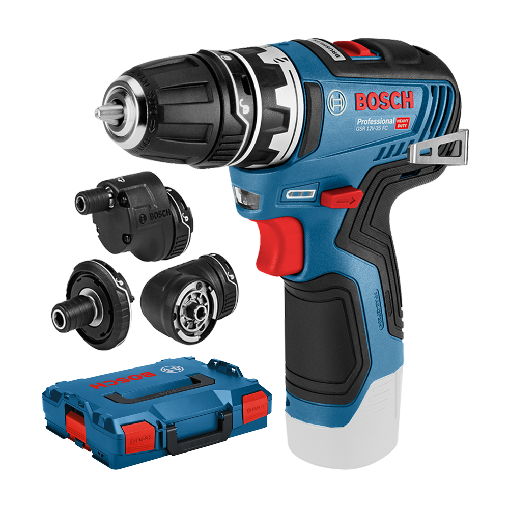 BOSCH GSR 12V-35 FC SET (SOLO) Masina de gaurit si insurubat Li-Ion, 35Nm, fara acumulator in set + L-BOXX