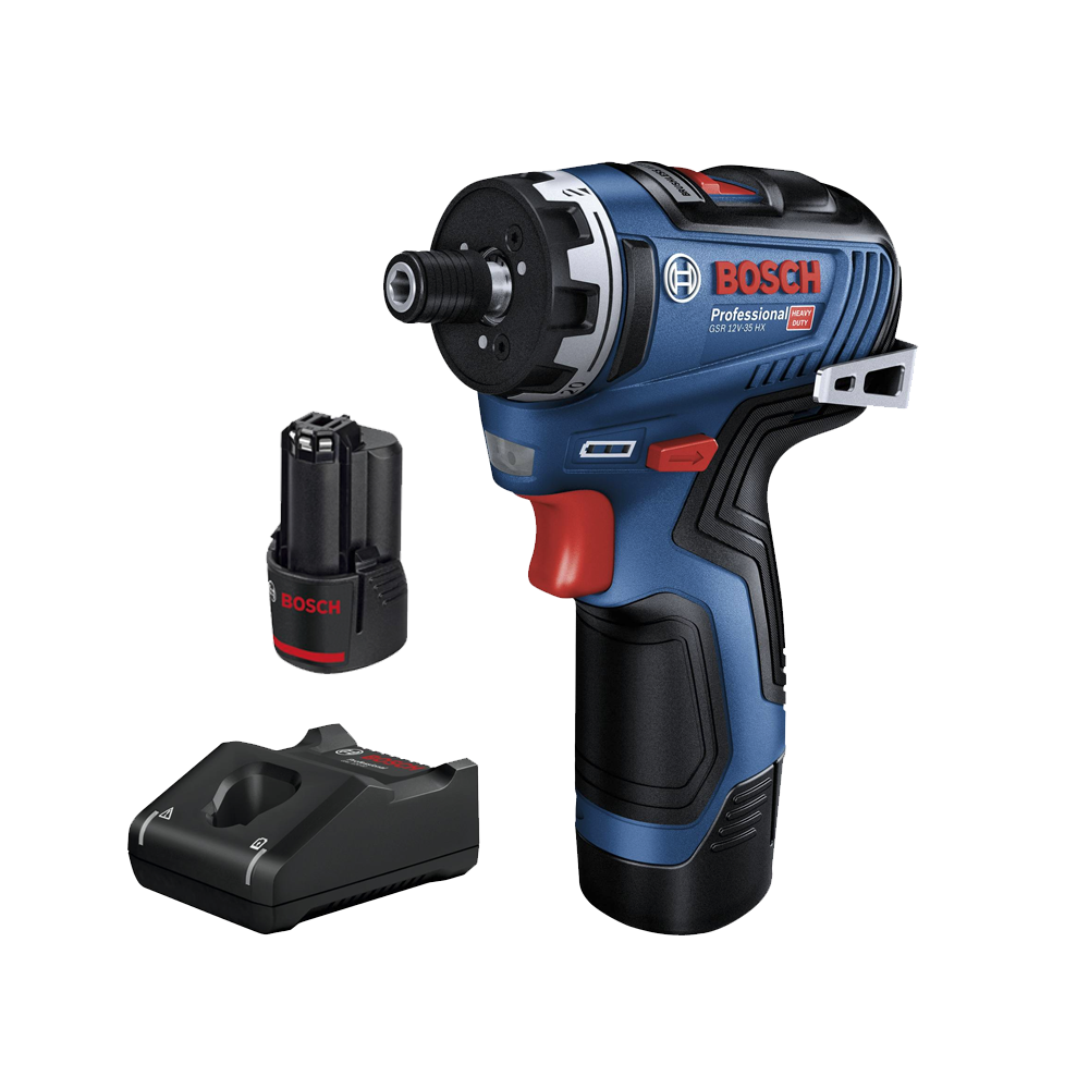 BOSCH GSR 12V-35 HX Masina de gaurit si insurubat brushless, cu 2 acumulatori Li-Ion, 3Ah, 35Nm