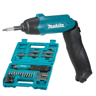 MAKITA DF001DW Masina de insurubat cu acumulator incorporat Li-Ion, 3.6 V, 4.5Nm + Set 81 de Accesorii si Valiza