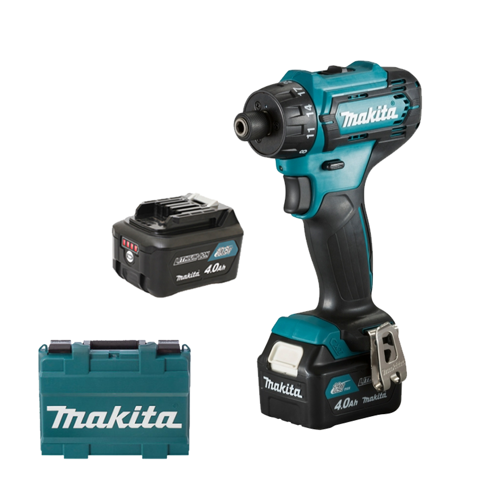 MAKITA DF033DSME Masina de gaurit si insurubat cu 2 acumulatori Li-Ion, 12V, 4Ah, 30Nm