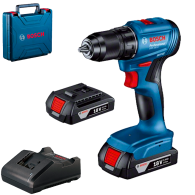 BOSCH GSR 185-LI Masina de gaurit si insurubat brushless cu 2 acumulatori Li-Ion, 2Ah, 50Nm + Valiza