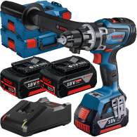 BOSCH GSR 18V-150 C Masina de gaurit si insurubat brushless Li-Ion, 150Nm + L-BOXX +  Set 3 acumulatori Li-Ion, 18V, 5Ah + Incar