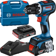 BOSCH GSR 18V-90 C Masina de gaurit si insurubat brushless cu 2 acumulatori Li-Ion, 2Ah, 64Nm + Valiza