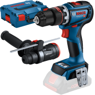 BOSCH GSR 18V-90 FC + GFA 18-M + GFA 18-H  (SOLO) Masina de gaurit si insurubat brushless, Li-Ion, 64Nm + 2 atasamente + L-BOXX,