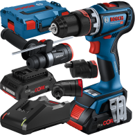 BOSCH GSR 18V-90 FC + GFA 18-M + GFA 18-W + GFA 18-E + G Masina de gaurit si insurubat brushless cu 2 acumulatori Li-Ion, 4Ah Pr