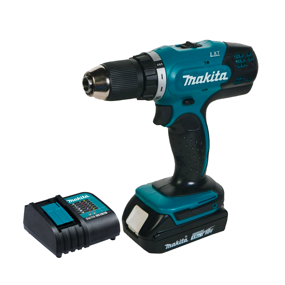 MAKITA DDF453SYX5 Masina de gaurit si insurubat cu 1 acumulator Li-Ion, 18V, 1.5Ah, 42Nm