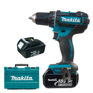 MAKITA DDF482RFE Masina de gaurit si insurubat cu 2 acumulatori Li-Ion, 18V, 3Ah, 62Nm