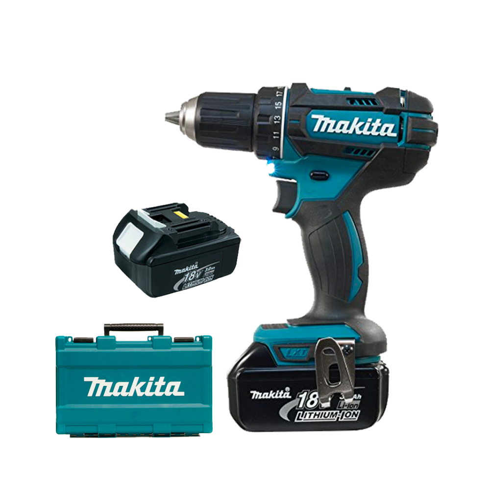 MAKITA DDF482RFE Masina de gaurit si insurubat cu 2 acumulatori Li-Ion, 18V, 3Ah, 62Nm