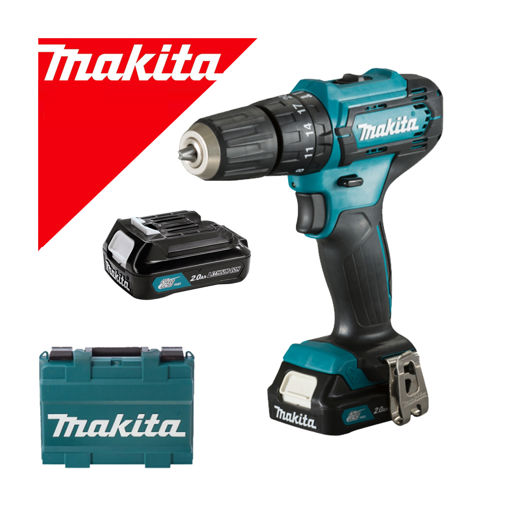 MAKITA HP333DSAE Masina de gaurit cu percutie cu 2 acumulatori Li-Ion, 12V, 2Ah, 30Nm