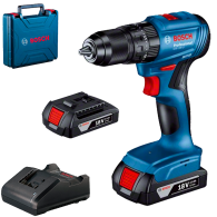 BOSCH GSB 185-LI Masina de gaurit cu percutie brushless cu 2 acumulatori Li-Ion, 2Ah, 50Nm + Valiza