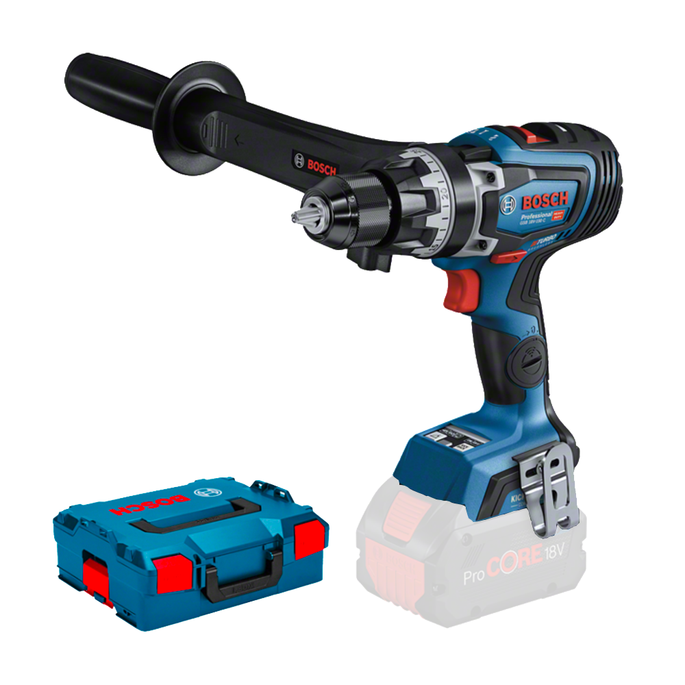 BOSCH GSB 18V-150 C (SOLO) Masina de gaurit cu percutie brushless Li-Ion, 150Nm + L-BOXX, fara acumulator in set
