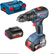 BOSCH GSB 18V-50 Masina de gaurit cu percutie brushless cu 2 acumulatori Li-Ion, 5Ah CoolPack, 50Nm, cu incarcator rapid de 8Ah