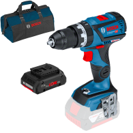 BOSCH GSB 18V-60 C Masina de gaurit cu percutie brushless, Li-Ion, 60Nm + Acumulator 4Ah ProCore (Fara incarcator!) + Geanta tex