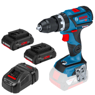 BOSCH GSB 18V-60 C Masina de gaurit cu percutie brushless, Li-Ion, 60Nm + Set 2 acumulatori 4Ah ProCore + Incarcator (Fara ambal