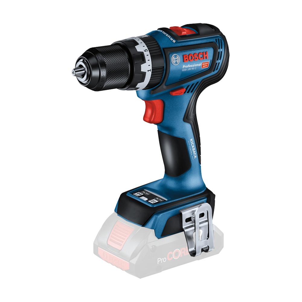 BOSCH GSB 18V-90 C (SOLO) Masina de gaurit cu percutie brushless Li-Ion, 64Nm, fara acumulator in set