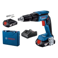 BOSCH GTB 185-LI Masina de insurubat brushless, cu 2 acumulatori Li-Ion, 2Ah, cu incarcator de 2Ah GAL18V-20 + Valiza