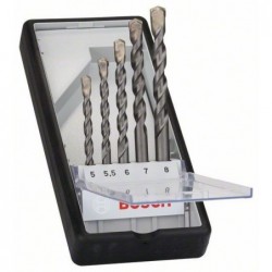 Bosch Set 5 burghie pentru beton Robust Line CYL-3, D5-8mm