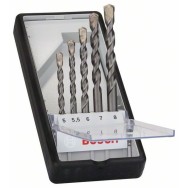 Bosch Set 5 burghie pentru beton Robust Line CYL-3, D5-8mm