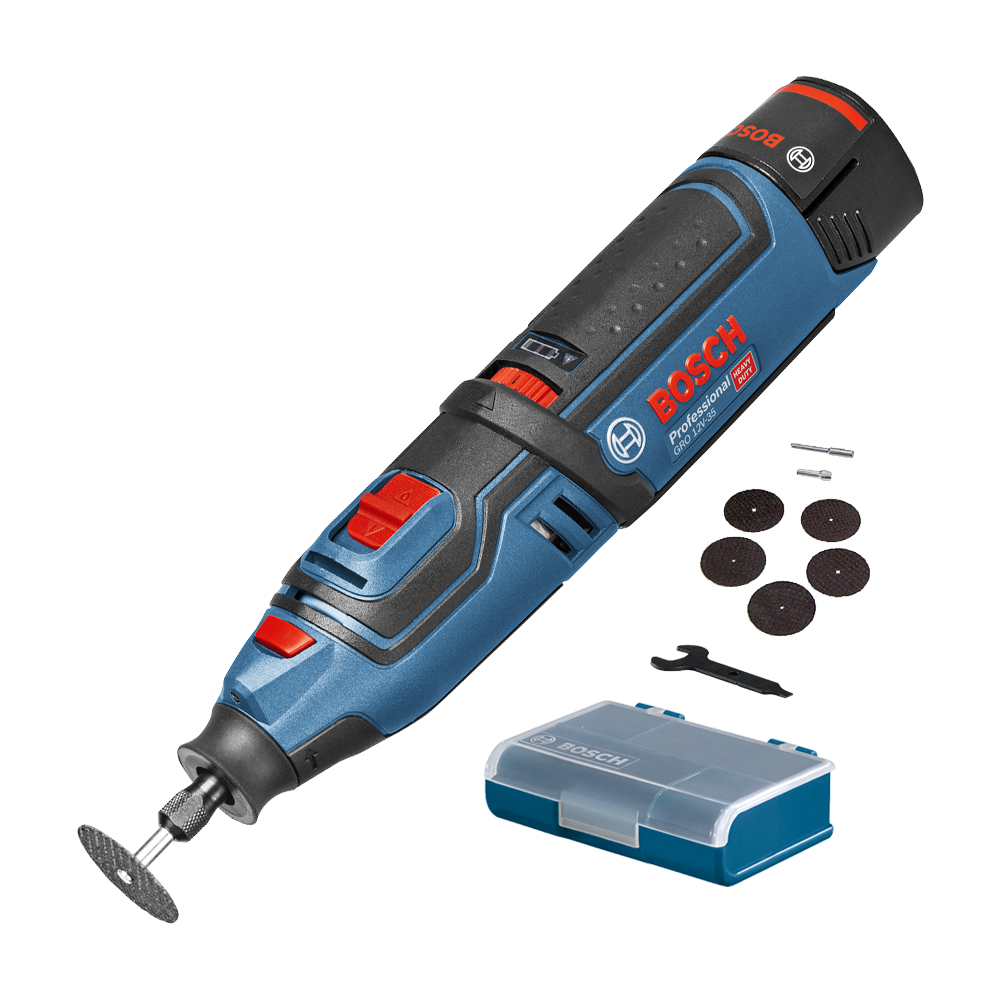 BOSCH GRO 12V-35 Multifunctional rotativ cu 1 acumulator Li-Ion, 3Ah (Fara incarcator!)