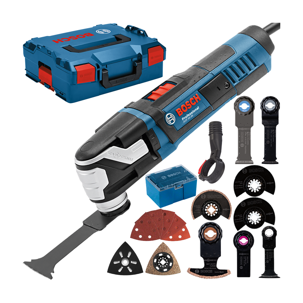 BOSCH GOP 55-36 Multicutter 550 W + Accesorii + L-BOXX