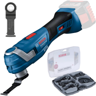 BOSCH GOP 18V-34 (SOLO) Multicutter brushless Li-Ion + Set 7 accesorii, fara acumulator in set
