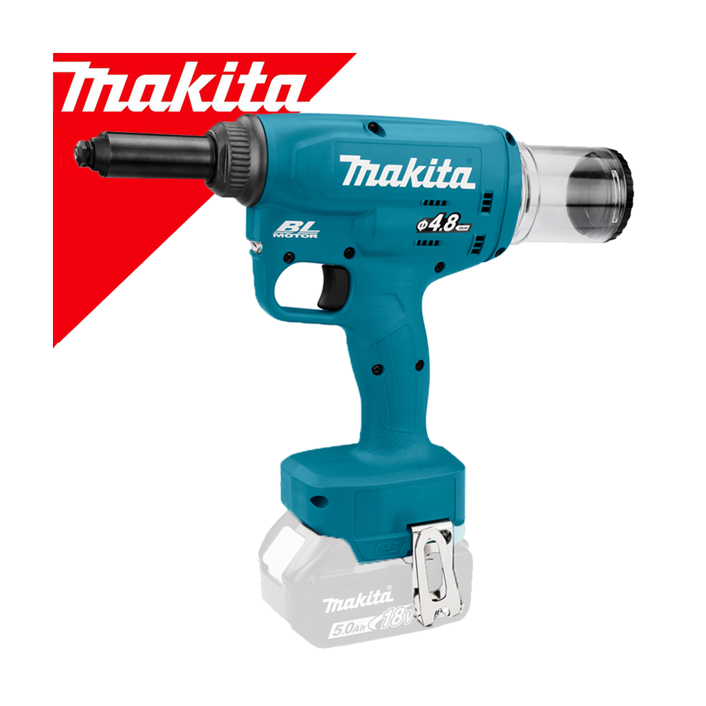 MAKITA DRV150Z Pistol pentru nituri brushless Li-Ion, 18V LXT, 2.4-4.8 mm, fara acumulator in set (SOLO)