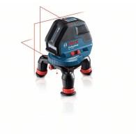 Bosch GLL 3-50+BM1+LR2 nivela laser cu linii, 10m, receptor 50m, precizie 0.3 mm/m + 1 baterie 9V (6LR61) + L-Boxx