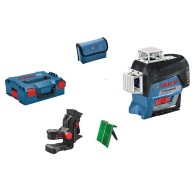 BOSCH GLL 3-80 CG + BM 1 (SOLO) Nivela laser cu linii verzi (30 m)  cu Bluetooth + Suport + L-BOXX