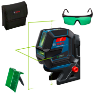 BOSCH GCL 2-50 G + RM 10 Nivela laser verde cu linii (20 m) + Suport professional +  Ochelari pentru laser verde