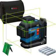 BOSCH GLL 80-33 G + LB 10 Nivela laser cu linii verzi (30 m) + Suport