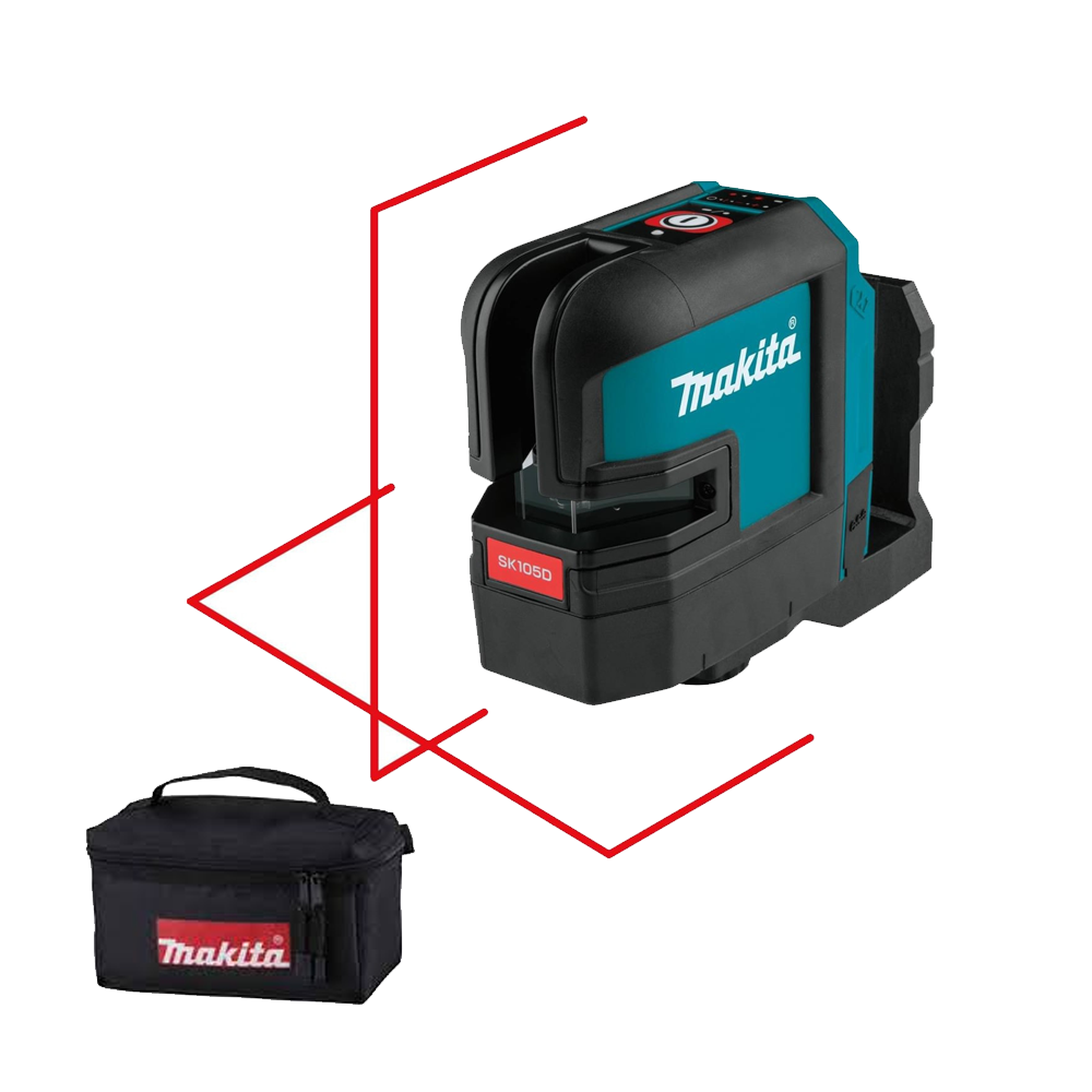 MAKITA SK105DZ Nivela laser cu linii 25 m (80 m cu receptor), Li-Ion, 12V (SOLO)