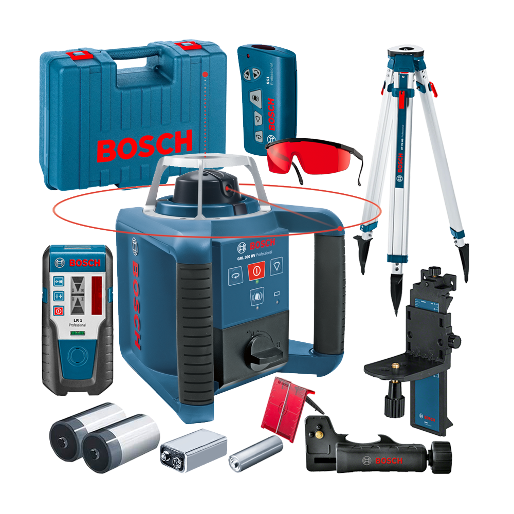 BOSCH GRL 300 HV SET Nivela laser rotativa (300 m) + BT 160 Trepied