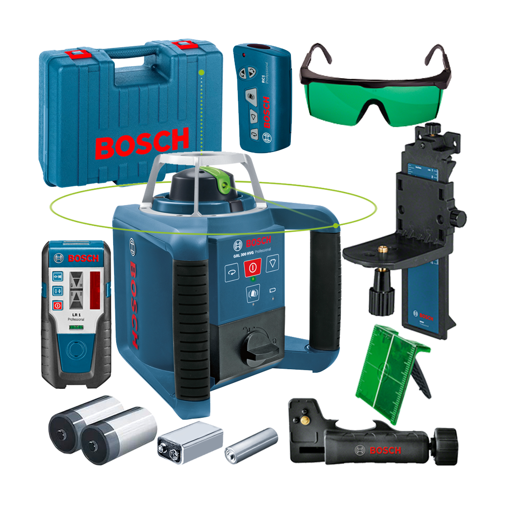 BOSCH GRL 300 HVG Nivela laser rotativa cu laser VERDE (300 m)