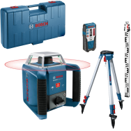 BOSCH GRL 400 H Nivela laser rotativa (400 m) + BT 152 Trepied + GR 2400 Rigla + Valiza