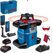 BOSCH GRL 600 CHV + LR 60 + RC 6 Nivela laser rotativa orizontal/vertical (600 m) + Receptor si telecomanda