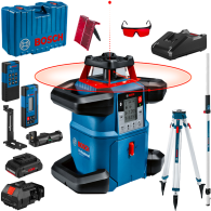 BOSCH GRL 600 CHV + LR 60 + RC 6 Nivela laser rotativa orizontal/vertical (600 m) + Receptor si telecomanda + BT 170 Trepied + G