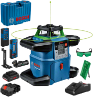 BOSCH GRL 650 CHVG Nivela laser rotativa cu laser VERDE (650 m) + Receptor si telecomanda