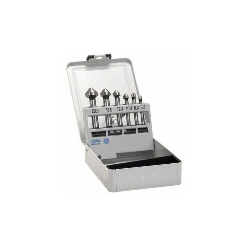 Bosch Set 6 burghie zencuitoare conice pentru metal HSS, DIN335, D6.3-20.5mm