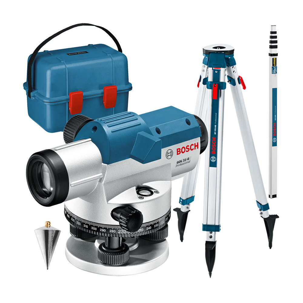 BOSCH GOL 32 G + BT 160 + GR 500 Nivela optica in goni (120 m) + Trepied + Mira