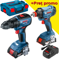 BOSCH GSR 18V-50 Masina de gaurit si insurubat brushless cu 2 acumulatori Li-Ion, 4Ah ProCore, 50Nm, cu incarcator rapid de 8Ah