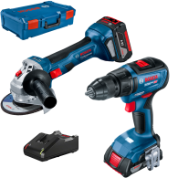 BOSCH GWS 180-LI Polizor unghiular brushless, Li-Ion, diametru disc 125 + GSR 18V-50 Masina de gaurit si insurubat brushless, Li