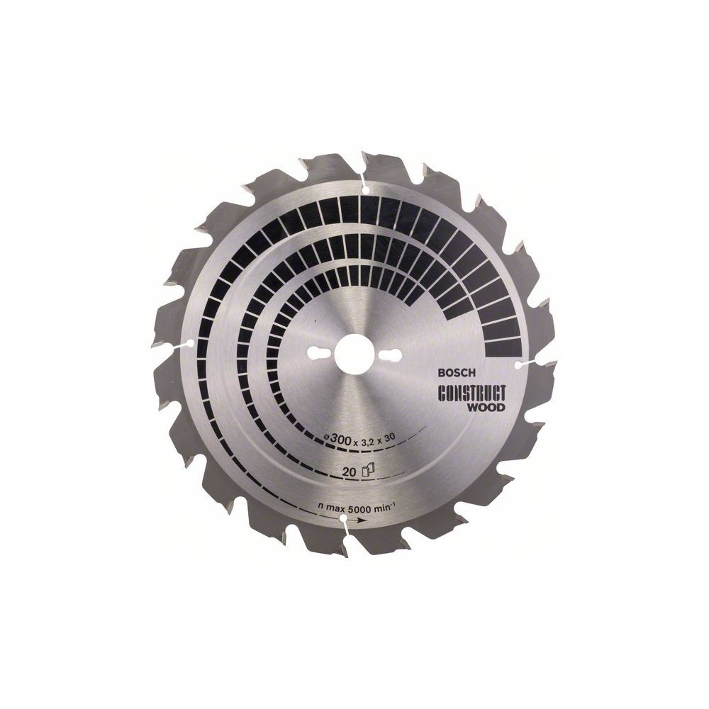 Bosch Panza ferastrau circular Construct Wood, 300x30x3.2mm, 20T