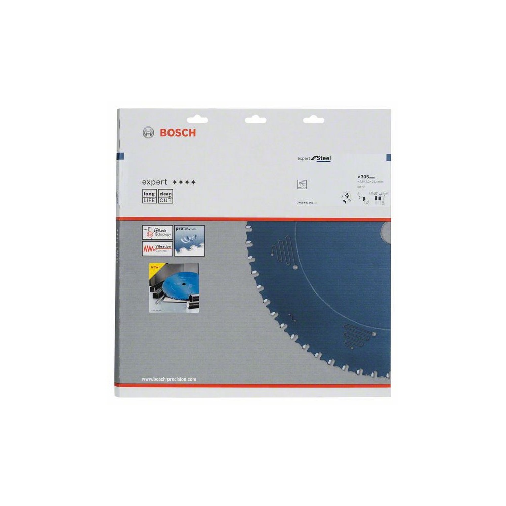 Bosch Panza ferastrau circular Expert for Steel, 305x25.4x2.6mm, 60T